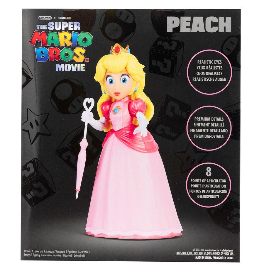 The Super Mario Bros. Movie 5" Princess Peach Figure - Jakks Pacific - Ginga Toys