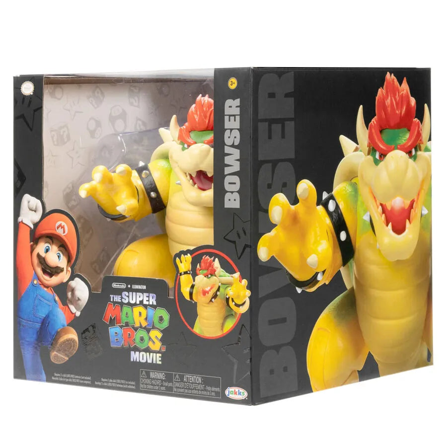 The Super Mario Bros. Movie 7" Fire Breathing Bowser Figure - Ginga Toys