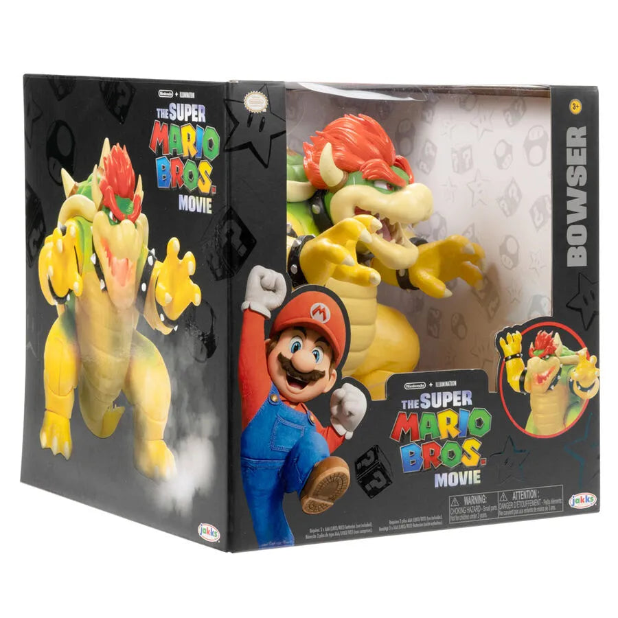 The Super Mario Bros. Movie 7" Fire Breathing Bowser Figure - Ginga Toys