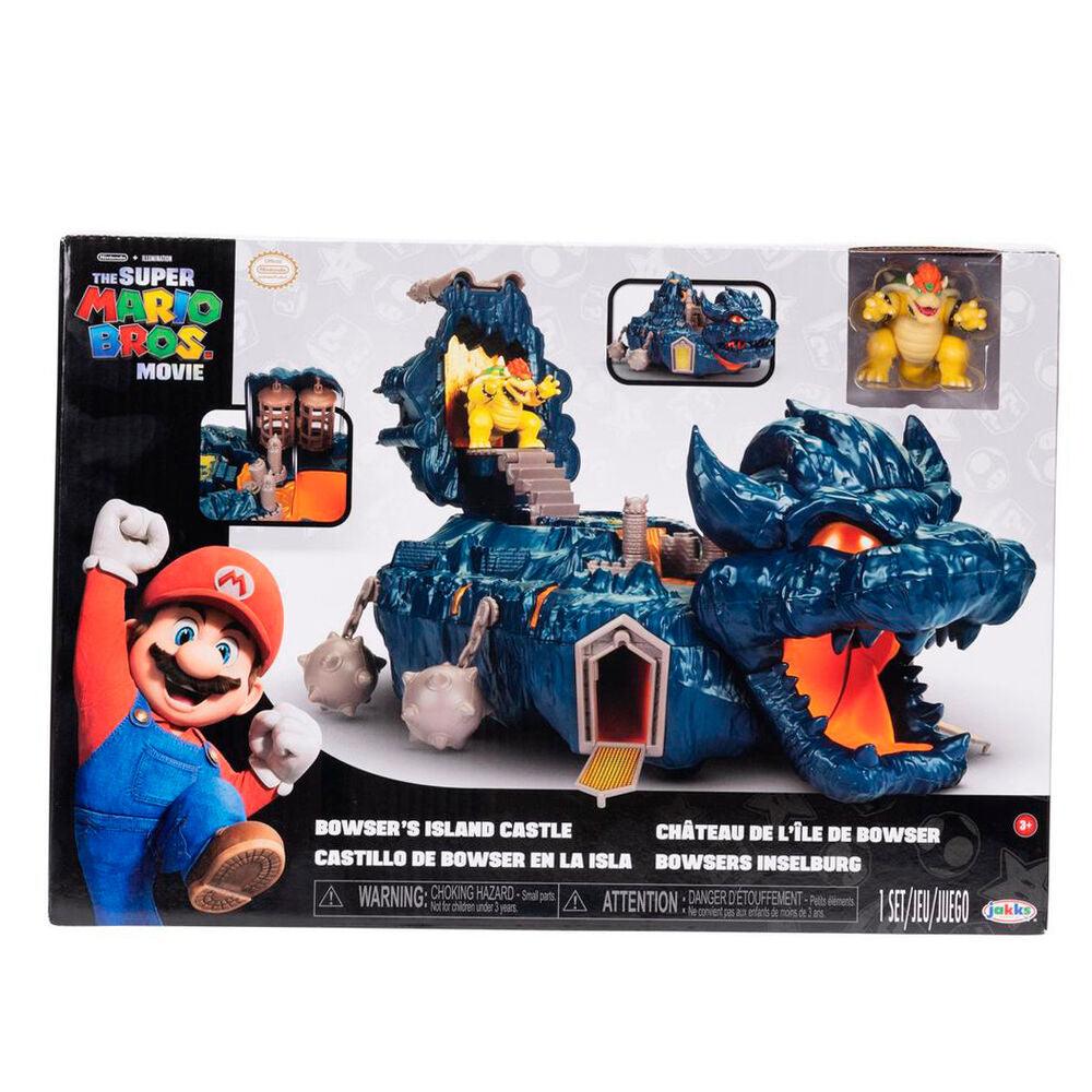 The Super Mario Bros. Movie Bowser's Island Castle Playset - Jakks Pacific - Ginga Toys