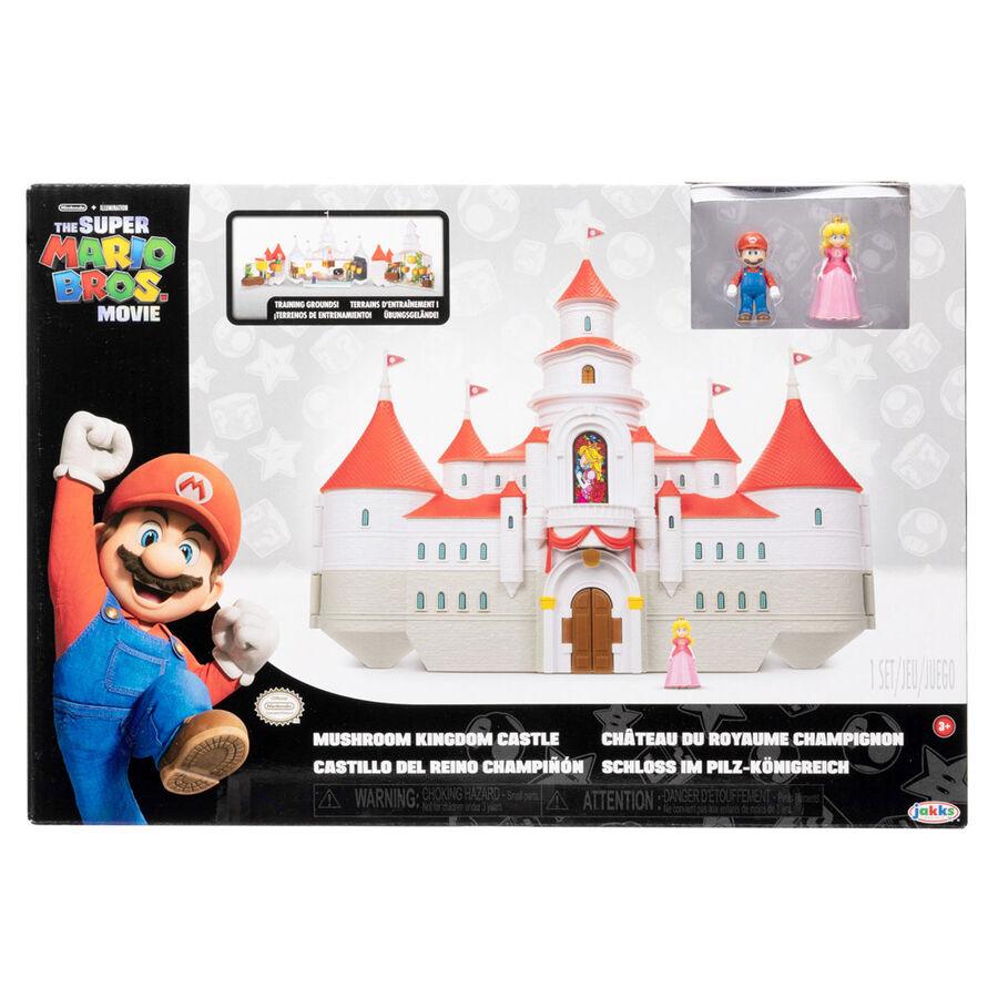 The Super Mario Bros. Movie Mini World Mushroom Kingdom Castle Deluxe Playset - Jakks Pacific - Ginga Toys