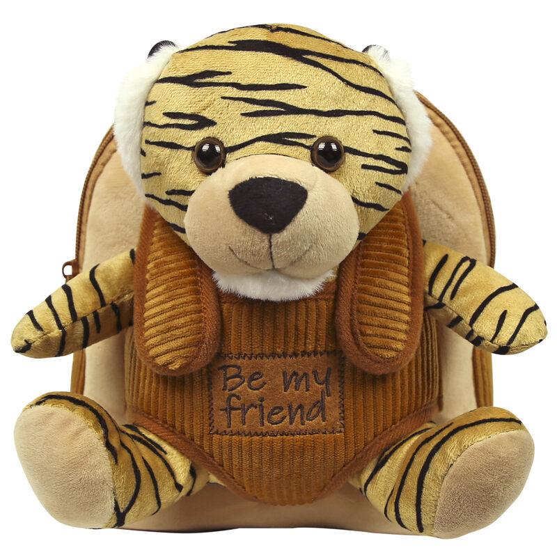 Tiger Joe Kids Preschool Backpack with plush toy 26cm - Perletti - Ginga Toys