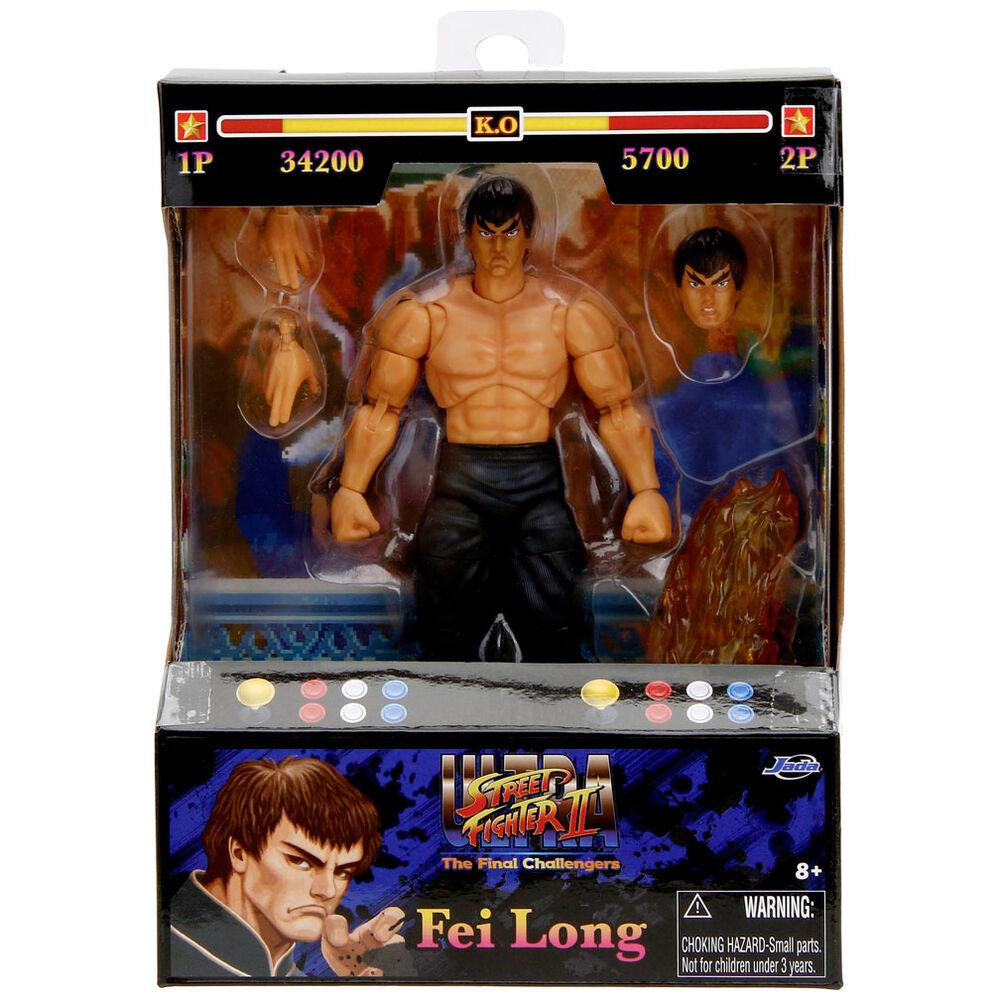 Ultra Street Fighter II: The Final Challengers Fei Long 1/12 Scale Action Figure - Jada Toys - Ginga Toys