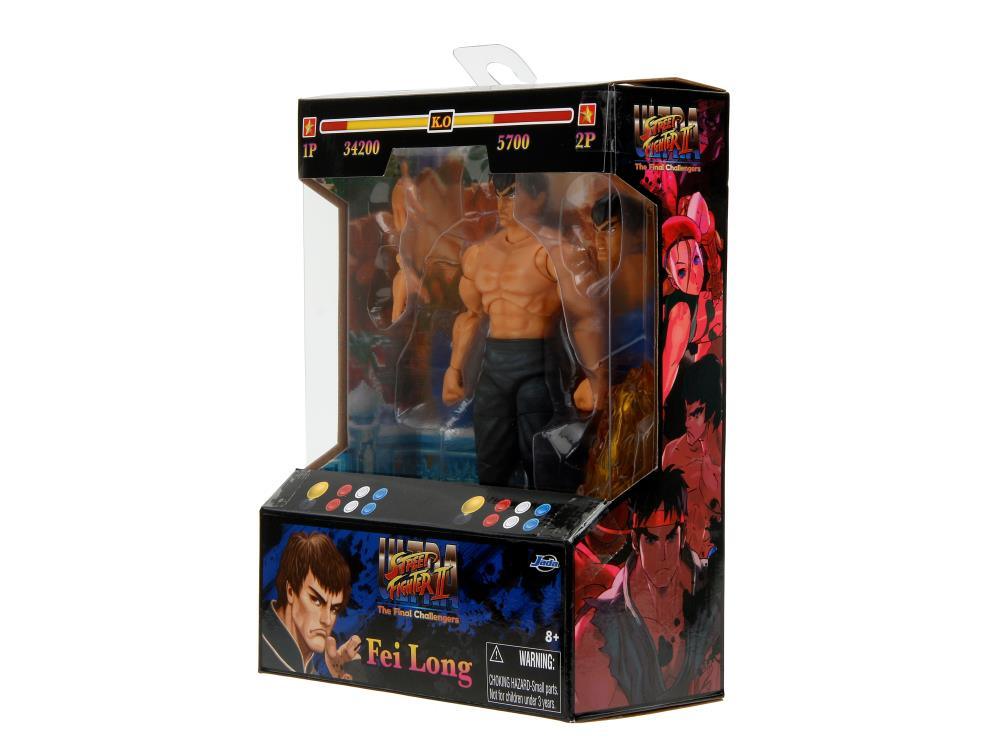 Ultra Street Fighter II: The Final Challengers Fei Long 1/12 Scale Action Figure - Jada Toys - Ginga Toys