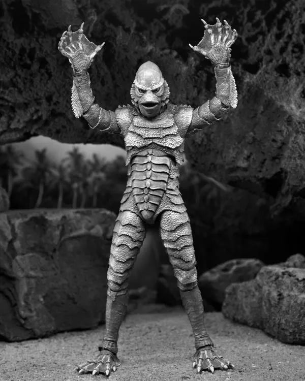 Universal Monsters Ultimate Creature from the Black Lagoon Figure (Black & White) - Ginga Toys