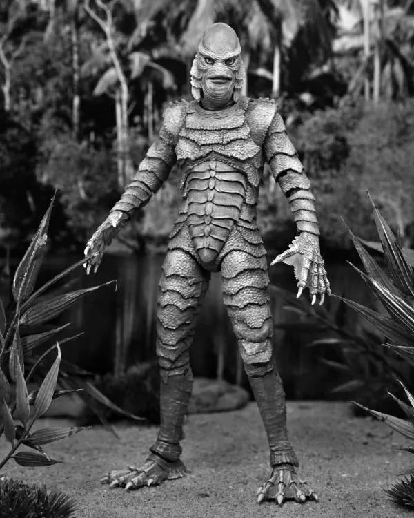 Universal Monsters Ultimate Creature from the Black Lagoon Figure (Black & White) - Ginga Toys