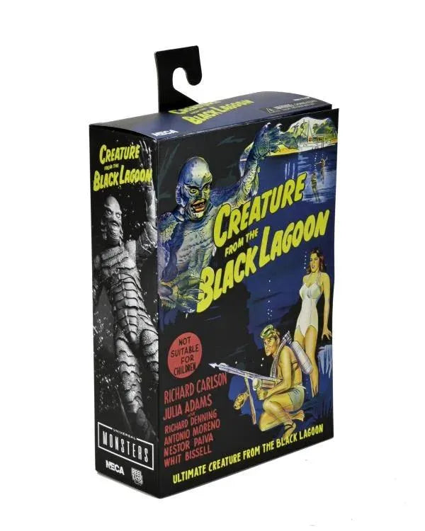 Universal Monsters Ultimate Creature from the Black Lagoon Figure (Black & White) - Ginga Toys