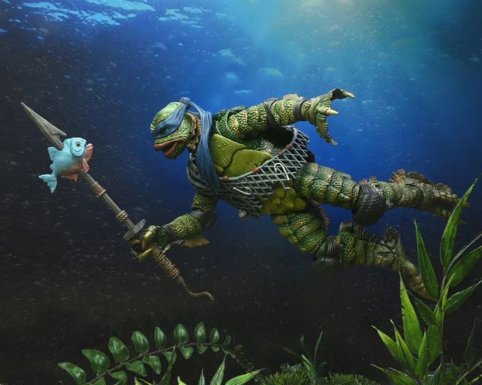 Universal Monsters x Teenage Mutant Ninja Turtles Ultimate Leonardo as The Creature Figure - Ginga Toys