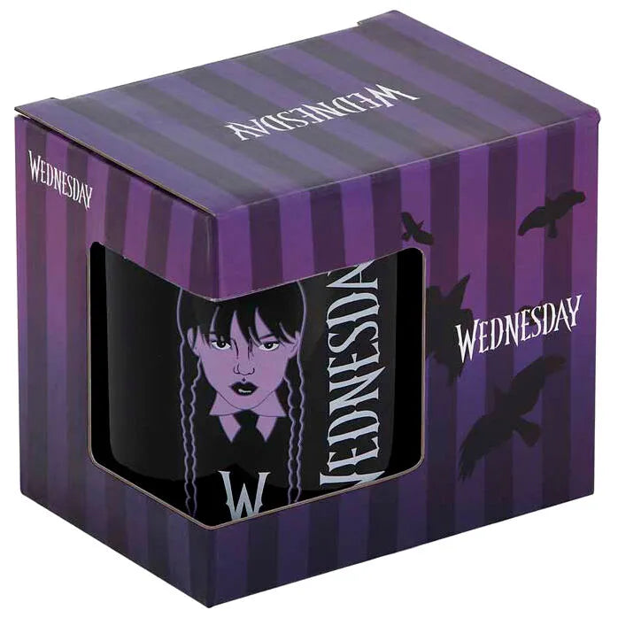 Wednesday Addams Black Mug - Wednesday Braid - Ginga Toys