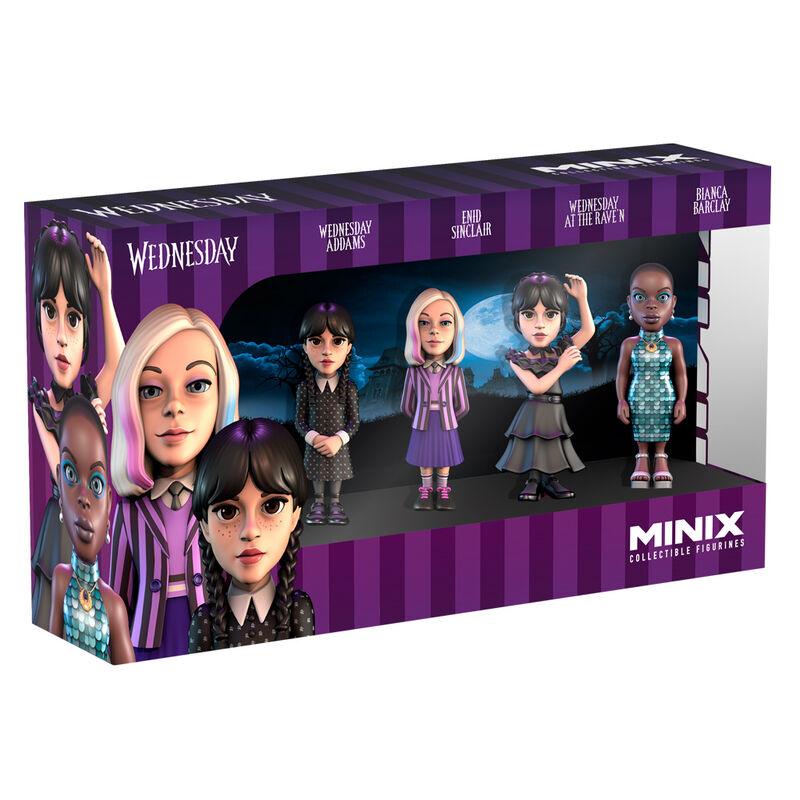 Wednesday MINIX 4-Set Mini Figurs Pack - Minix - Ginga Toys