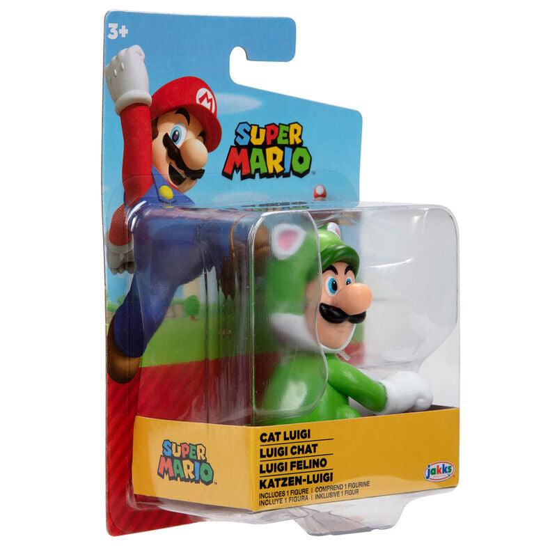 World of Nintendo Super Mario 2.50" Cat Luigi Figure - Jakks Pacific - Ginga Toys
