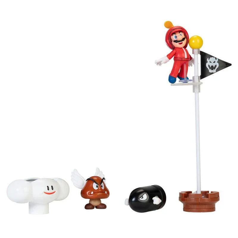 World of Nintendo Super Mario 2.50" Cloud Diorama Set Toy - Jakks Pacific - Ginga Toys
