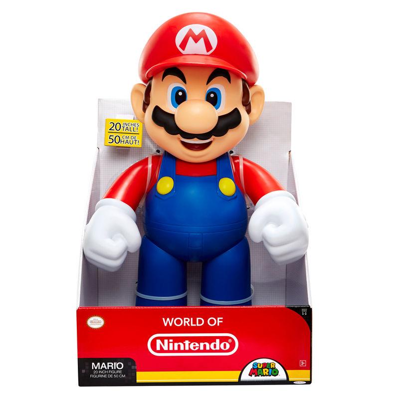 World of Nintendo Super Mario - 20" Mario Action Figure - Jakks Pacific - Ginga Toys