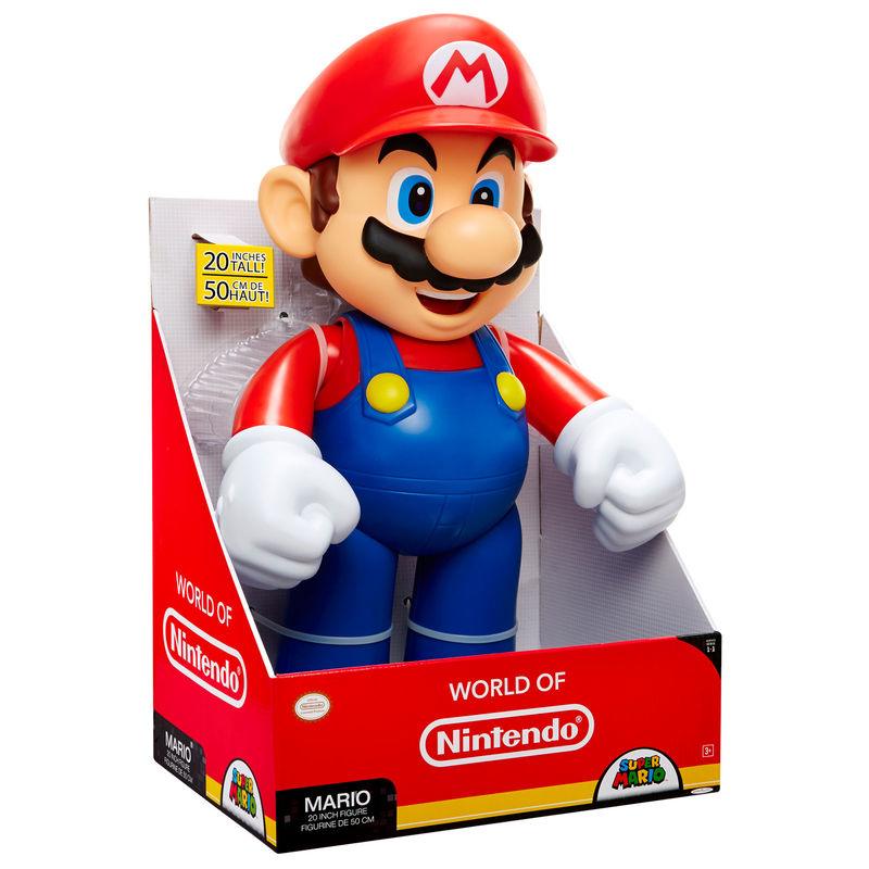 World of Nintendo Super Mario - 20" Mario Action Figure - Jakks Pacific - Ginga Toys