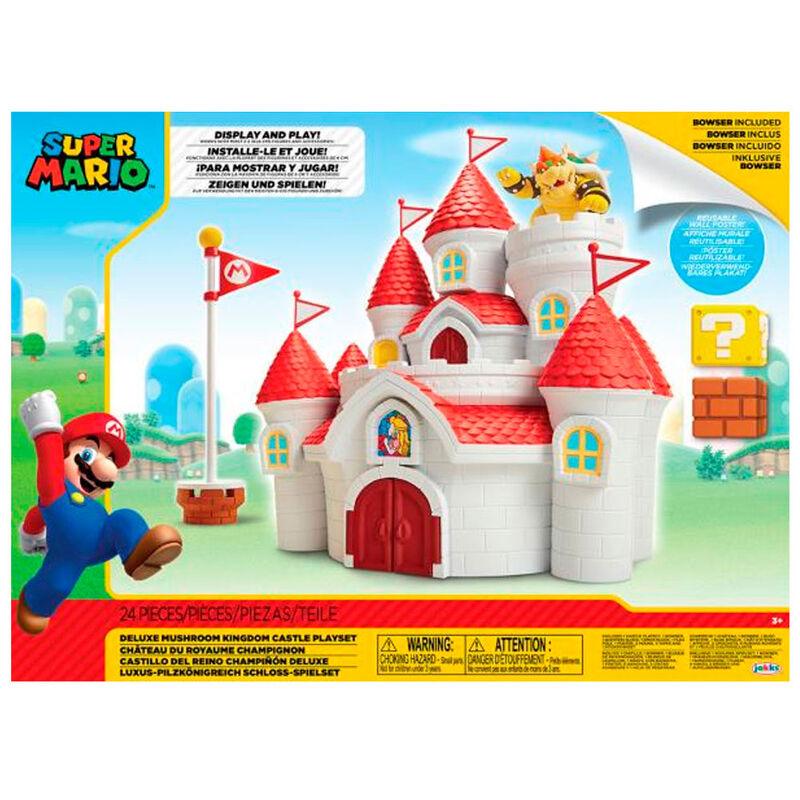 World of Nintendo Super Mario Deluxe Mushroom Kingdom Castle Playset - Jakks Pacific - Ginga Toys