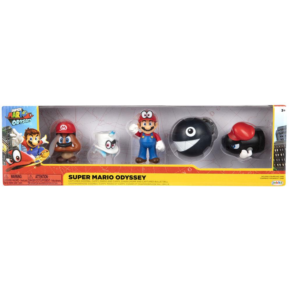 World of Nintendo Super Mario Odyssey 2.50" 5-Pack set Figures - Jakks Pacific - Ginga Toys