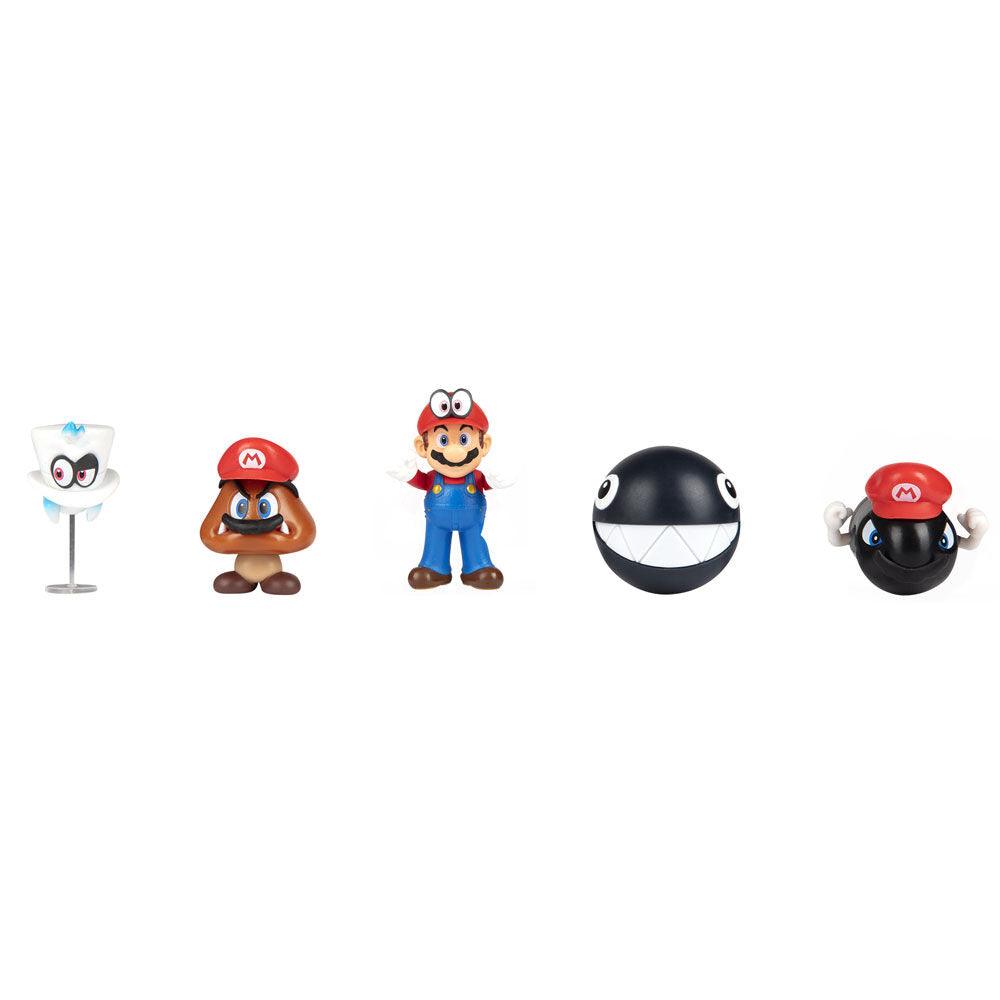 World of Nintendo Super Mario Odyssey 2.50" 5-Pack set Figures - Jakks Pacific - Ginga Toys