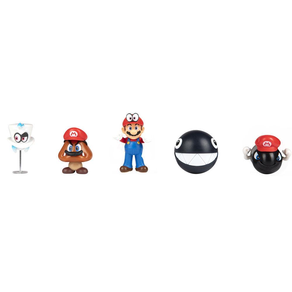 World of Nintendo Super Mario Odyssey 2.50" 5-Pack set Figures - Jakks Pacific - Ginga Toys